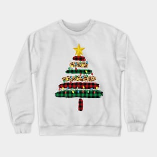 Christmas Tree Leopard Crewneck Sweatshirt